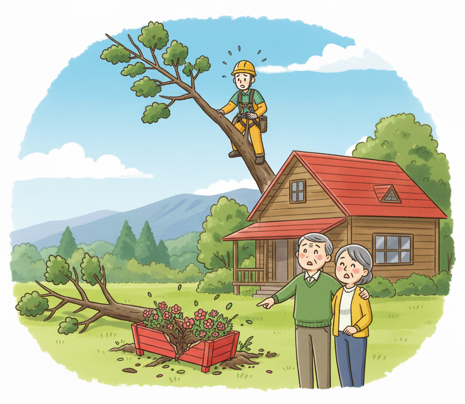 クレーンによるスピード作業の様子